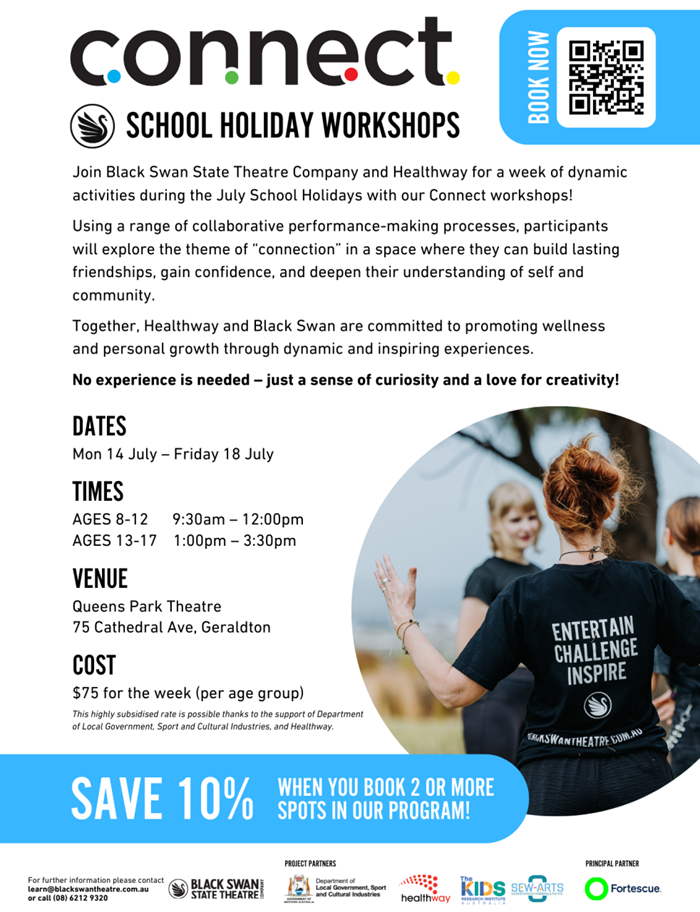 Black Swan State Theatre company | July School Holiday Workshop